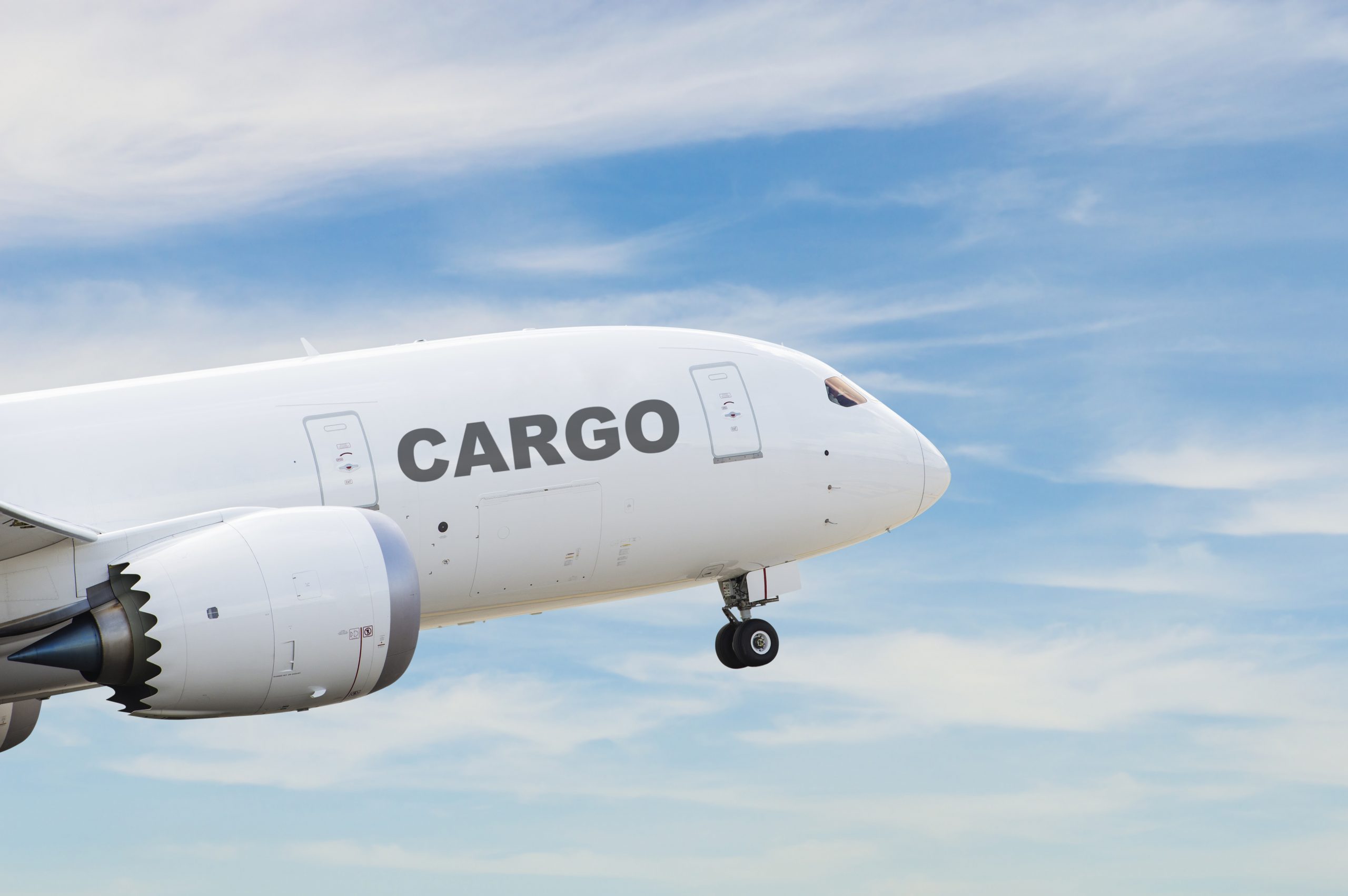 Cargo plane taking off